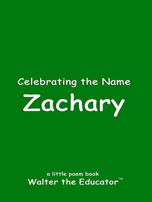 cover image of Celebrating the Name Zachary